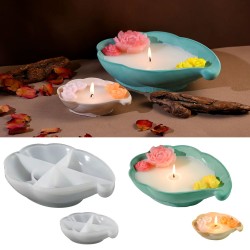 Epoksi Deniz Kabuğu Tealight Mumluk Ev Dekorasyonu Silikon Ve Taş Tozu Kalıbı
