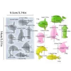 Epoksi Silikon Sevimli Deniz Canlıları Takı Kolye Kalıbı 8 Li Epoksi Silikon Sevimli Deniz Canlıları Takı Kolye Kalıbı 8 Li