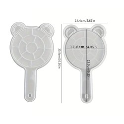 Epoksi Saplı Kulaklı Kedi Ayna Kalıbı 12.6X23.5 CM Epoksi Saplı Kulaklı Kedi Ayna Kalıbı 12.6X23.5 CM