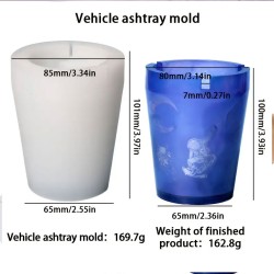 Epoksi Silikon Kalıp Kokusuz Dumansız Derin Vazo Küllük Kalıbı 8.X10.1 CM Epoksi Silikon Kalıp Kokusuz Dumansız Derin Vazo Küllük Kalıbı 8.X10.1 CM