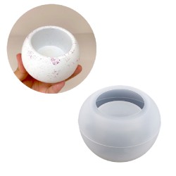 Epoksi Yuvarlak Beton Saksı ve Mumluk Silikon Kalıbı Orta Boy 8.6X5.5 CM Epoksi Yuvarlak Beton Saksı ve Mumluk Silikon Kalıbı Orta Boy 8.6X5.5 CM