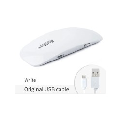 Beyaz Güneş Mini 6W Tırnak Kurutucu Lamba Taşınabilir 6 LED UV Manikür Makinesi