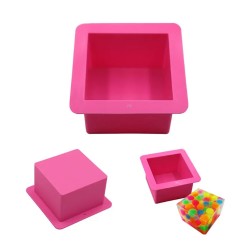 Silikon Kalıp Kare Silikon Küçük Boy  Sabun Kalıbı   1 ADET