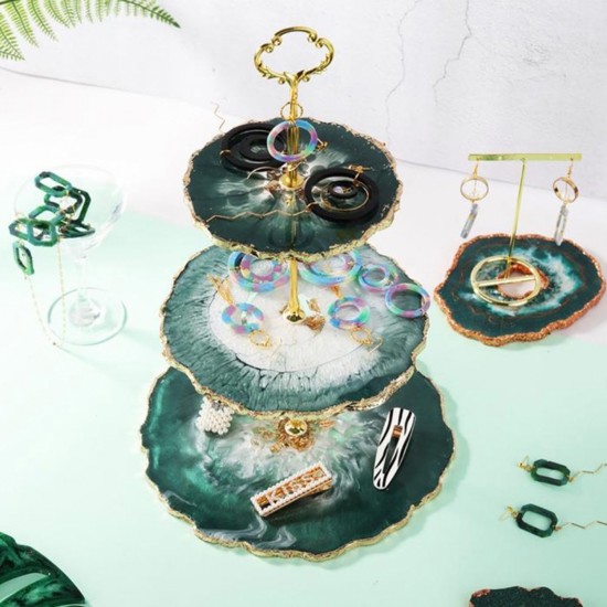 Epoksi Silikon Cupcake Standı Kalıp Yuvarlak 3 Lü Kek Standı