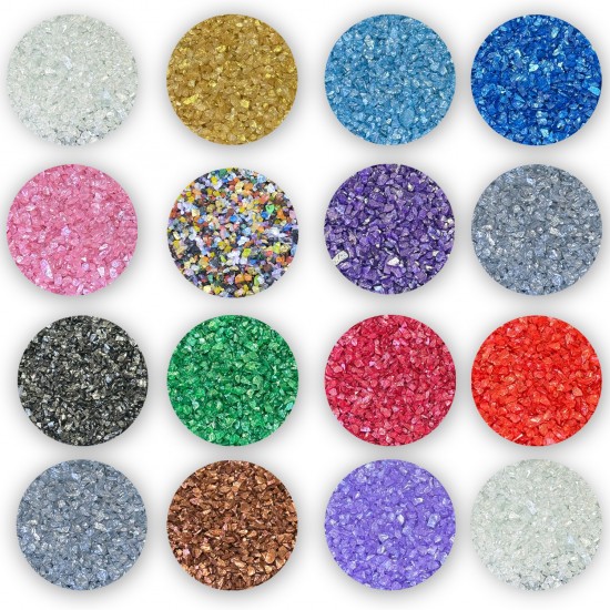 Epoksi Mum Dekoratif 2-4 MM Arlığında Gerçek Cam Kırığı (50 GR)