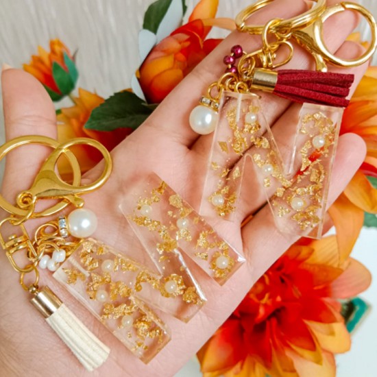 Epoksi Çoklu Silikon Kalıp Düz N Harfi Anahtarlık Reçine Seri Döküm Kalıbı 4 CM 10 Lu