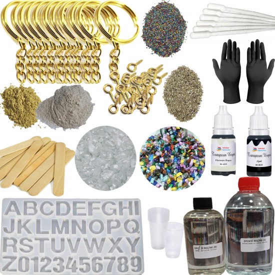 Epoksi Harf Yapım Seti (136 Parça)