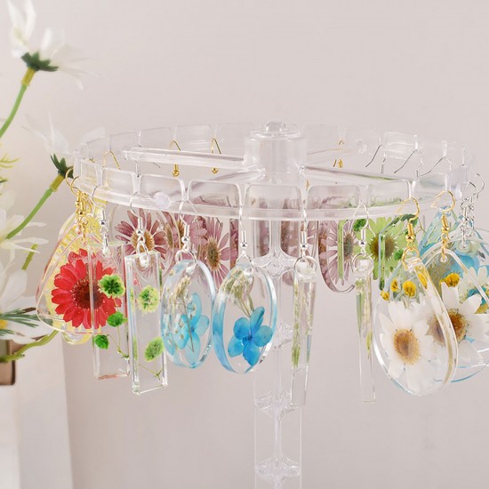 Epoksi Silikon Kalıp Çoklu Anahtarlık Damla Model Delikli Kolye Küpe Kalıbı