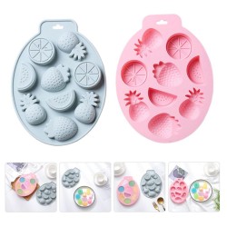 Silikon Meyve Figürleri Şeker Hamuru Ve Jelibon Kalıbı 9 Lu