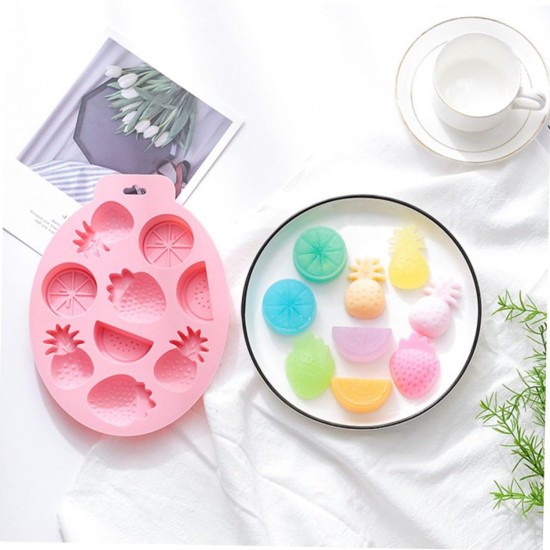 Silikon Meyve Figürleri Şeker Hamuru Ve Jelibon Kalıbı 9 Lu