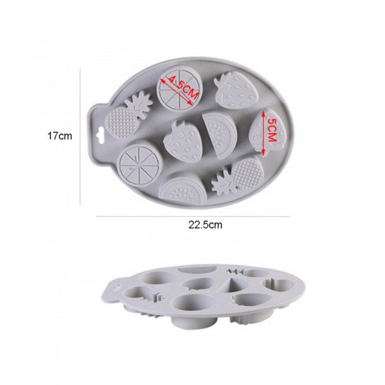 Silikon Meyve Figürleri Şeker Hamuru Ve Jelibon Kalıbı 9 Lu