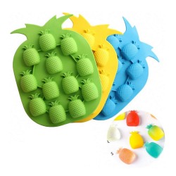 Silikon Çoklu Ananas Çikolata Ve Jelibon Kalıbı 12 Li