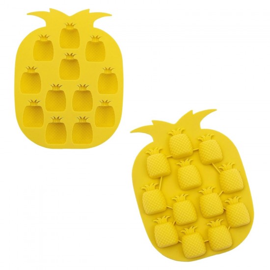 Silikon Çoklu Ananas Çikolata Ve Jelibon Kalıbı 12 Li