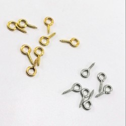 Metal Takı Ve Obje Halkası Vidalı  1 CM  (1000 Adet)