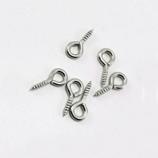 Metal Takı Ve Obje Halkası Vidalı  1 CM  (1000 Adet)