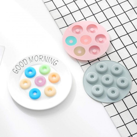 Silikon Mini Donut Çikolata Ve Jelibon Kalıbı 7 Li