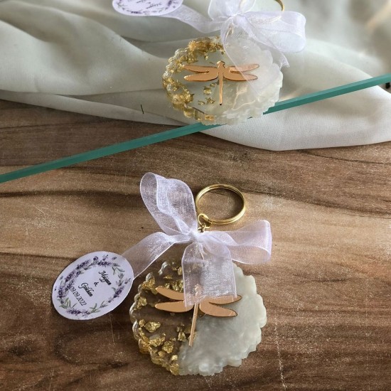 Epoksi Silikon Kalıp Tırtıklı Geode Anahtarlık Kalıbı 4.8 CM 40 Lı