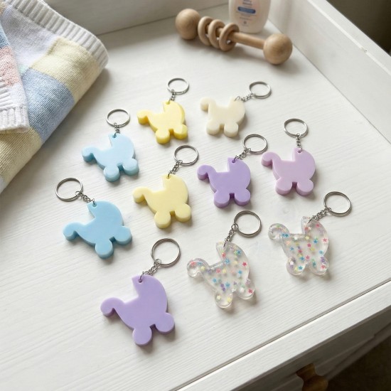 Epoksi Silikon Kalıp Bebek Puseti Anahtarlık Kalıbı 10 Lu