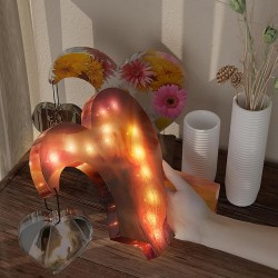 Epoksi YERLİ Sevgililer Günü Fotoğraf Çerçevesi Kalp Masaüstü Resimlik Kalıbı