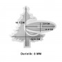 Epoksi Yılbaşı Çam Ağacı Fotoğraf Çerçevesi Resimlik Kalıbı
