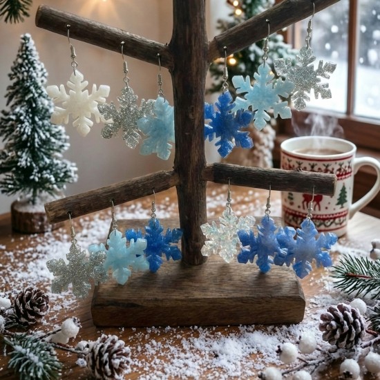 Epoksi Kış Temalı Kartanesi Kalıbı 10 Lu