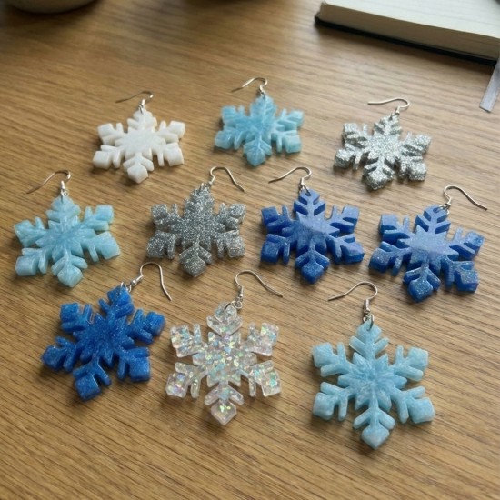 Epoksi Kış Temalı Kartanesi Kalıbı 10 Lu