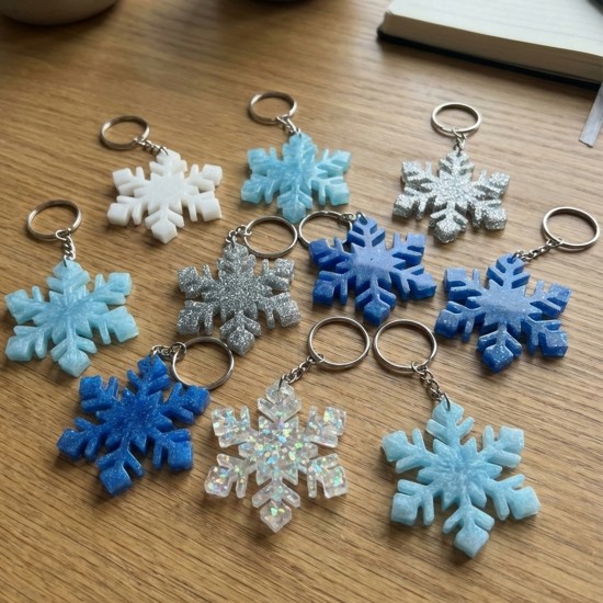 Epoksi Kış Temalı Kartanesi Kalıbı 10 Lu