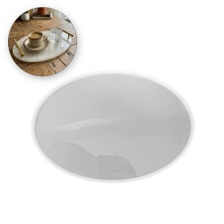 Epoksi Oval Söz ve Nişan Tepsisi Kalıbı 27x20 CM