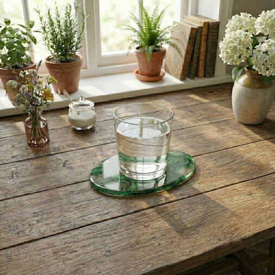 Epoksi Oval Bardak Altlığı Kalıbı 13x9 CM