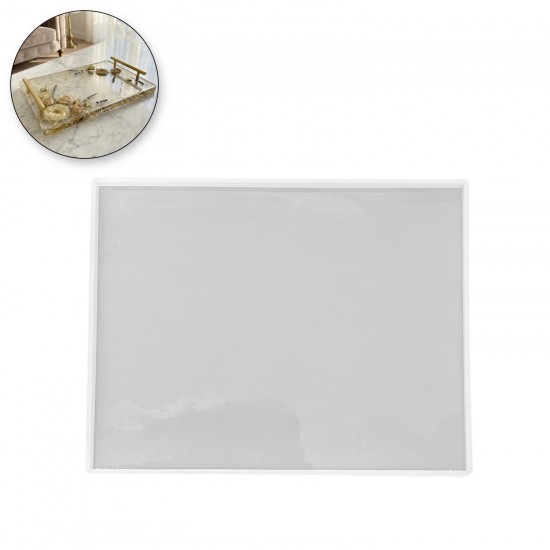 Epoksi Dikdörtgen Söz ve Nişan Tepsisi Kalıbı 25x30 CM