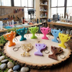 Epoksi Kupa Model Anahtarlık ve Kolye Kalıbı 10 Lu