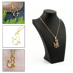 Epoksi Oturan Kedi Model Metal Kolye Takı Ucu (5 Adet)