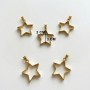 Epoksi Yıldız Model Metal Kolye Takı Ucu (5 Adet)