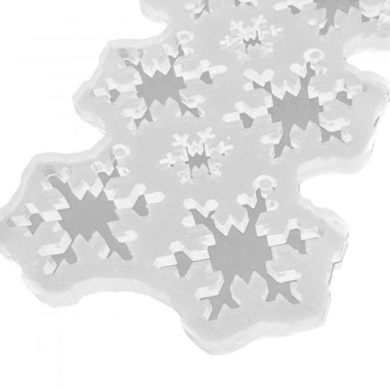 Epoksi Kış Temalı Kartanesi Anahtarlık ve Kolye Kalıbı 10 Lu