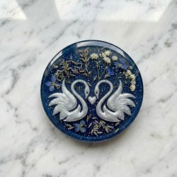 Epoksi Kuğu Desenli Magnet Kalıbı 7 CM