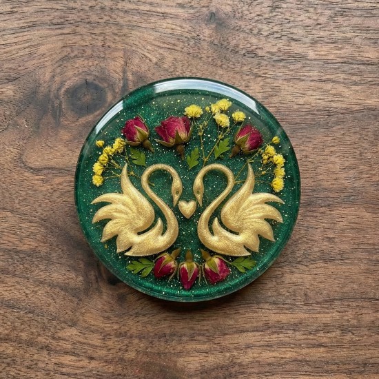 Epoksi Kuğu Desenli Magnet Kalıbı 7 CM