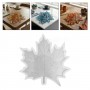 Epoksi Damar Detaylı Çınar Yaprağı Bardak Altlığı Kalıbı 13 CM