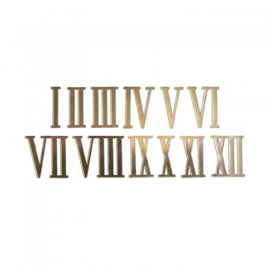 Pleksi Saat Roma Rakamları Seti 3.8 CM