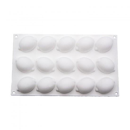 3D Meyve Limon Şekilli Silikon Kalıp Pasta Kek ve Çikolata Kalıbı 15 Li