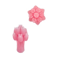 Silikon 3D Lale Buketi Mum Kalıbı