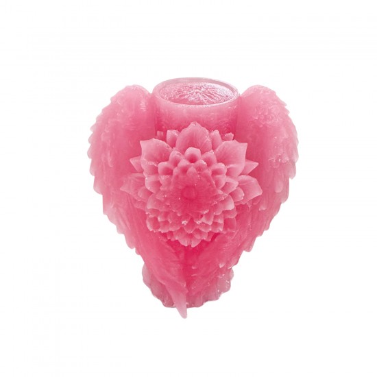 Silikon 3D Çiçekli Melek Kanadı Mum Kalıbı