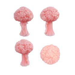 Silikon 3D Kurdeleli Çiçek Buketi Mum Kalıbı