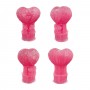 Silikon 3D Kalp Balonu İçinde Minik Ayıcık Çifti Mum Kalıbı