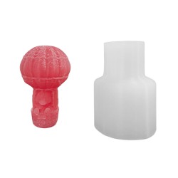 Silikon 3D Balon İçinde Minik Ayıcık Mum Kalıbı