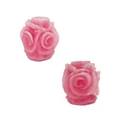 Silikon 3D Gül Sütunu Mum Kalıbı