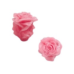 Silikon 3D Dev Gül Mum Kalıbı