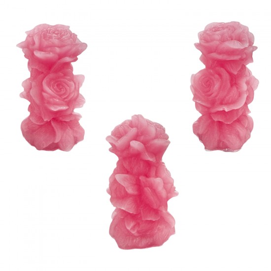 Silikon 3D Sarmaşık Gül Mum Kalıbı