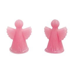 Silikon 3D Dik Çizgili Minimalist Melek Mum Kalıbı