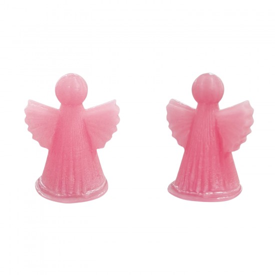 Silikon 3D Dik Çizgili Minimalist Melek Mum Kalıbı