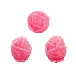 Silikon 3D Gül Goncası Mum Kalıbı